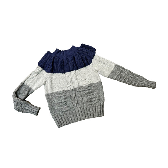 Unbranded Sweater Pullover Colorblock Made in France 38 S M Designer like Chanel - Picture 7 of 8